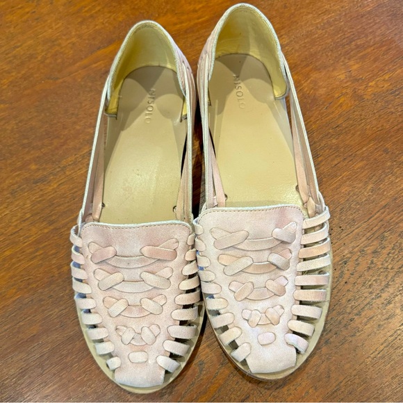 Nisolo Women's Huarache Sandal. Women’s size 8. Almond color - Picture 1 of 3